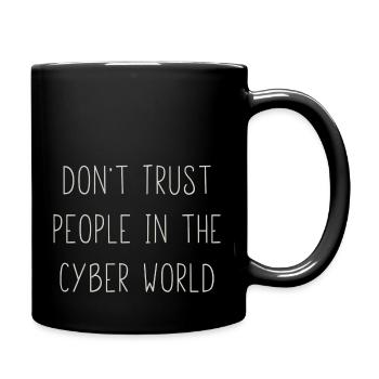 don t trust - Full Colour Mug - black - Right