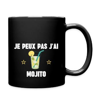 je peux pas j'ai mojito - Mug uni - noir - Droite