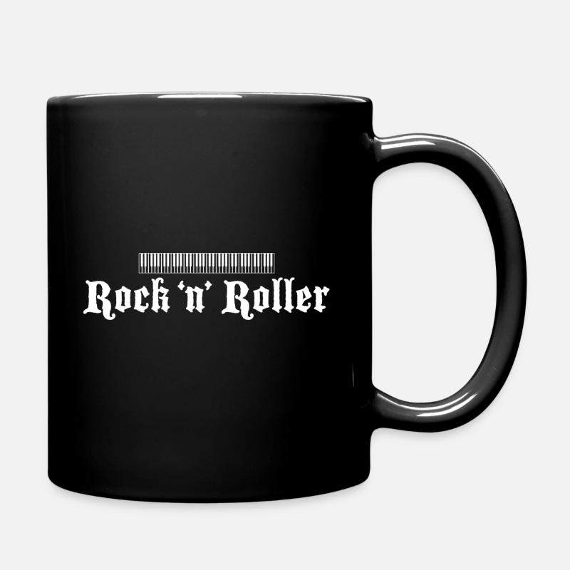 Keyboard White Small - Full Colour Mug - black