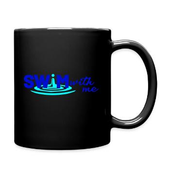 Venez nager avec moi - Mug uni - noir - Droite