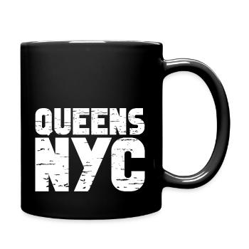 Queens NYC - Mug uni - noir - Droite