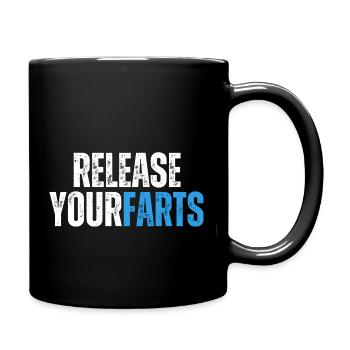 Funny t-shirt design - Full Colour Mug - black - Right