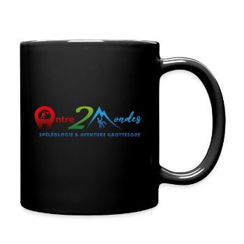 Antre 2 Mondes Spéléologie Vercors - Mug uni - noir - Droite