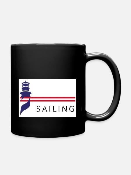 Leuchtturm - Tasse einfarbig - Schwarz