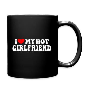 I Love My Hot Girlfriend - Full Colour Mug - black - Right