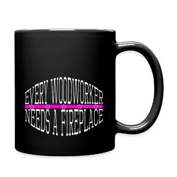 chop wood apprentice logging - Tasse einfarbig - Schwarz - Rechts