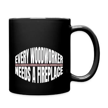 carpentry woodworker best carpenter - Tasse einfarbig - Schwarz - Rechts