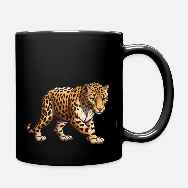 Leopard - Tasse einfarbig - Schwarz