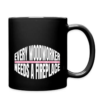 geek funny carpenter quotes - Tasse einfarbig - Schwarz - Rechts