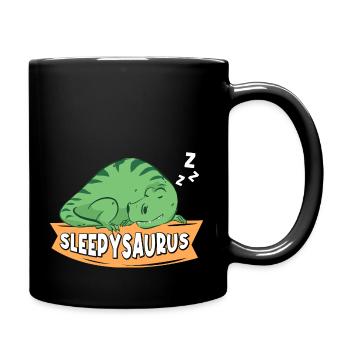 Sleepysaurus Favorite Shawl Shirt Pajamas Din - Full Colour Mug - black - Right