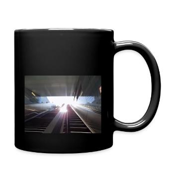 Rose du Coursier de nuit - Mug uni - noir - Droite