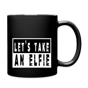 Christmas Present Santa Awesome Fun - Full Colour Mug - black - Right