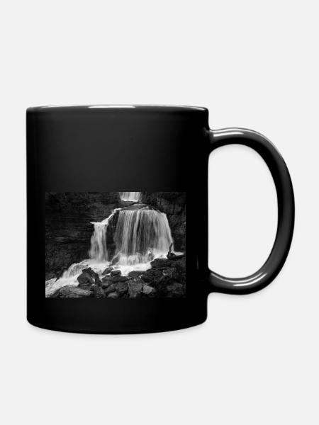Waterfall Kuhflucht - Full Colour Mug - black