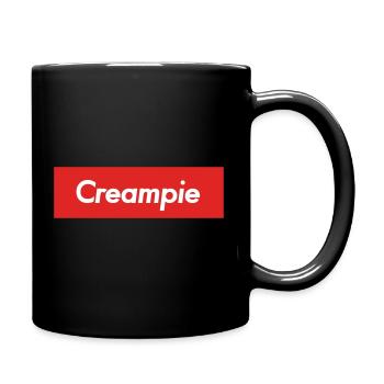 tarte à la crème - Mug uni - noir - Droite