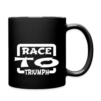 Citation Vibrant Jockey Happy Birthday Passion - Mug uni - noir - Droite