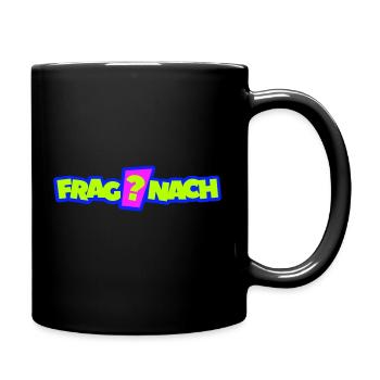 Frag Nach Logo - Tasse einfarbig - Schwarz - Rechts