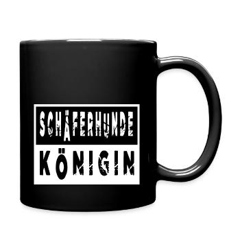 geschenk schäferhund spruch hund welpe tier humor - Tasse einfarbig - Schwarz - Rechts