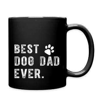 Bestes Hundevater-Geschenk für den besten Hundevater aller Zeiten - Tasse einfarbig - Schwarz - Rechts