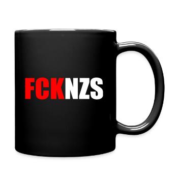 Fck nzs - Tasse einfarbig - Schwarz - Rechts