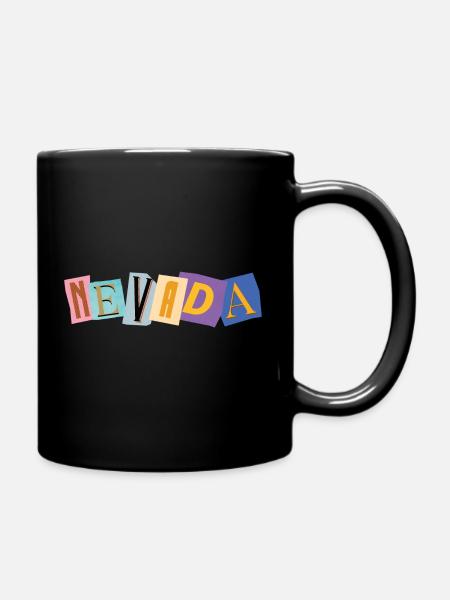 Nevada Lösegeldbriefe - Tasse einfarbig - Schwarz