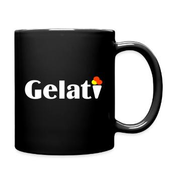 Gelati - Eis - Tasse einfarbig - Schwarz - Rechts