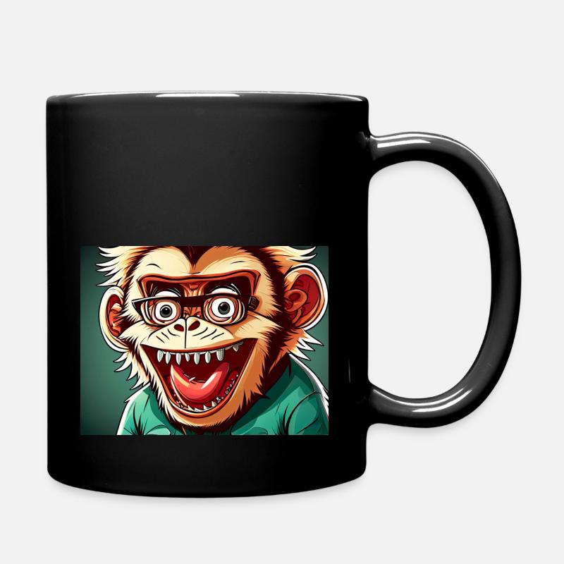 mr.monkey - Full Colour Mug - black