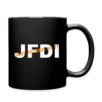 JFDI - Just Feckin Do It - Full Colour Mug - black - Right