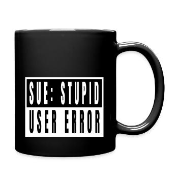 hacking code hacking coding coding computer quote - Full Colour Mug - black - Right