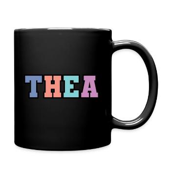 Name - Thea - Tasse einfarbig - Schwarz - Rechts