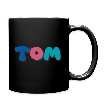 Nom - Tom - Mug uni - noir - Droite