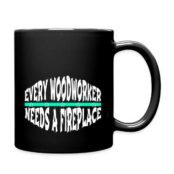 lumber union carpenter gift idea - Full Colour Mug - black - Right