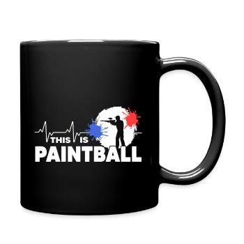 Paintball Gotcha Paintballspieler - Tasse einfarbig - Schwarz - Rechts