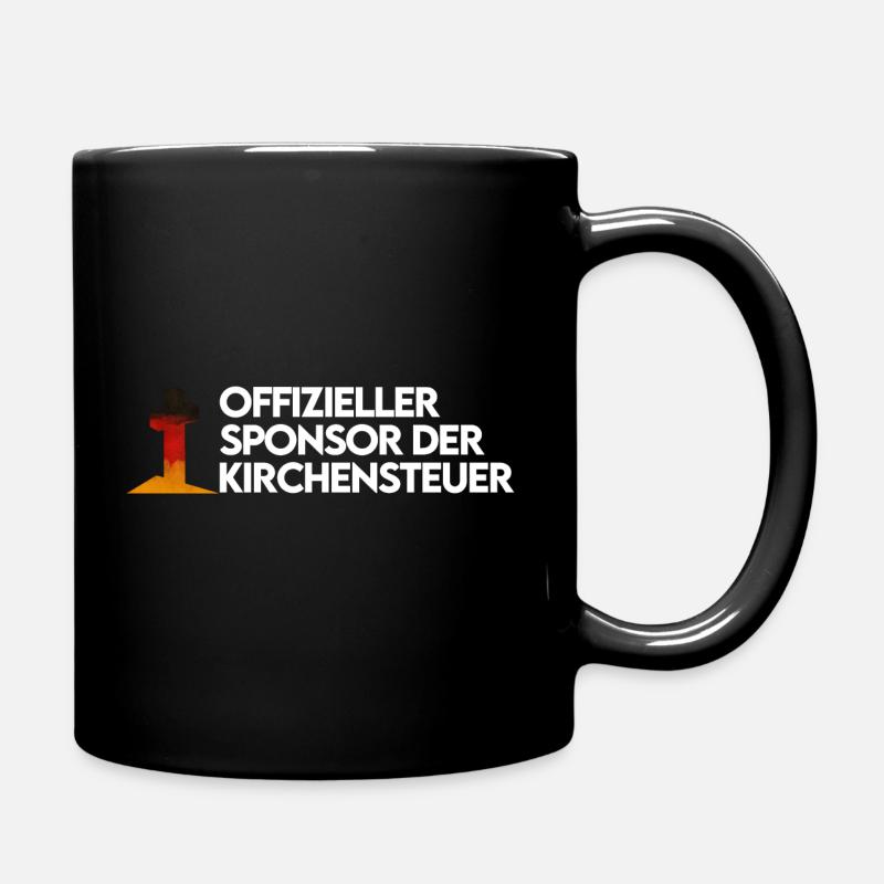Sponsor der Kirchensteuer T-Shirt Lustig - Tasse einfarbig - Schwarz