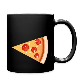 Pizza kid Pizza slice - Full Colour Mug - black - Right