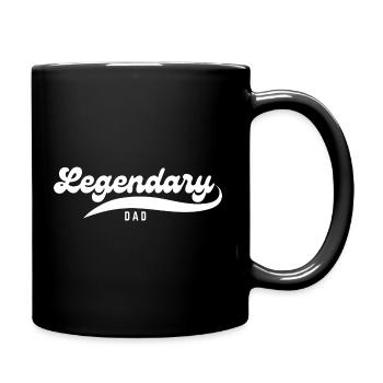 Legendäres Vatertagsgeschenk - Tasse einfarbig - Schwarz - Rechts