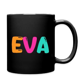 Name - Eva - Full Colour Mug - black - Right
