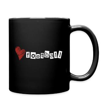 Love football - Full Colour Mug - black - Right