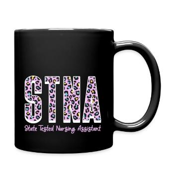 STNA State Tested Nursing Assistant - Full Colour Mug - black - Right
