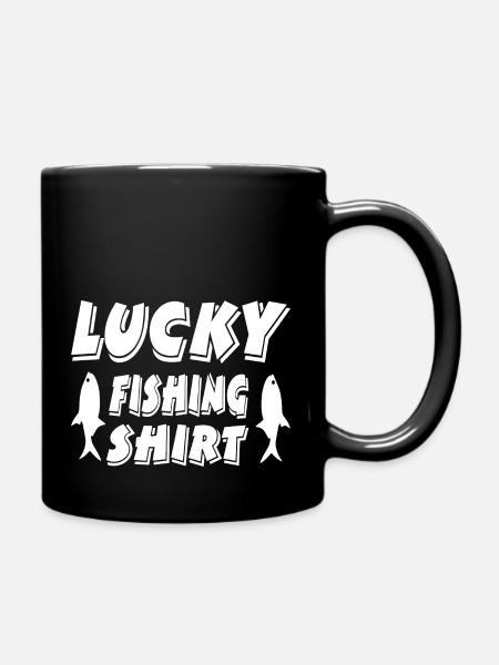 Angeln - Tasse einfarbig - Schwarz