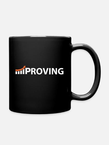 Improving - Verbessern - Tasse einfarbig - Schwarz
