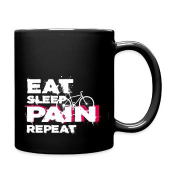 Fahrrad Fahrradtour Mountainbike Gravelbike - Tasse einfarbig - Schwarz - Rechts