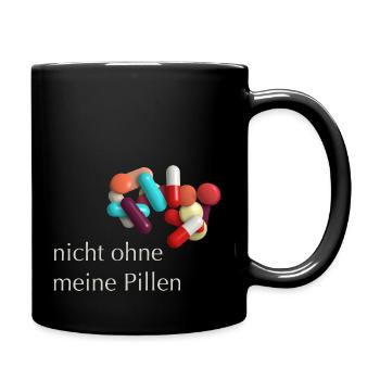 Pas sans mes pilules - Mug uni - noir - Droite