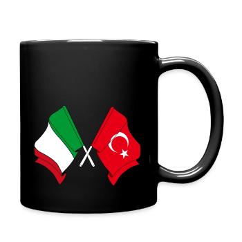 Flag of Italy, Turkey - Full Colour Mug - black - Right