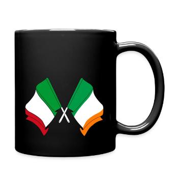 Flag of Italy, Ireland - Full Colour Mug - black - Right