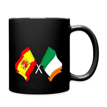 Flag of Spain flag Ireland - Full Colour Mug - black - Right