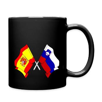 Drapeau de l’Espagne, Slovénie - Mug uni - noir - Droite