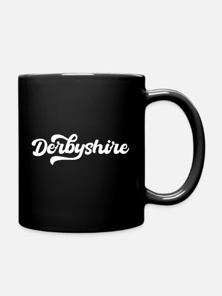 Derbyshire, National Park - Full Colour Mug - black