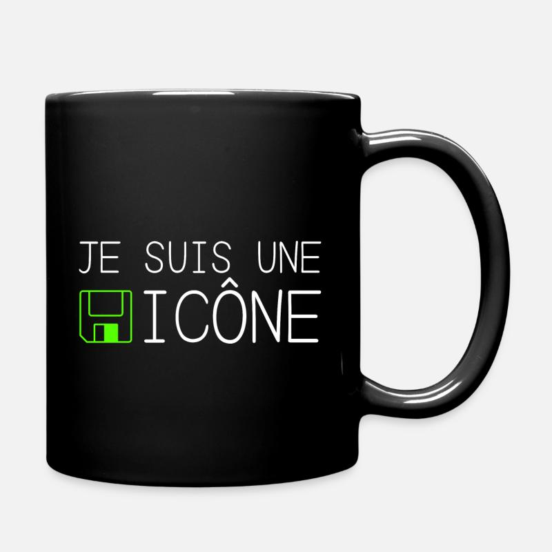 Je suis une icône - Mug uni - noir