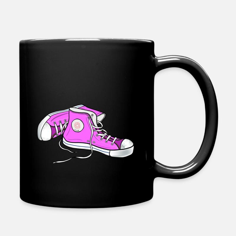 Chucks pink - Tasse einfarbig - Schwarz