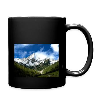 Mountain - Tasse einfarbig - Schwarz - Rechts